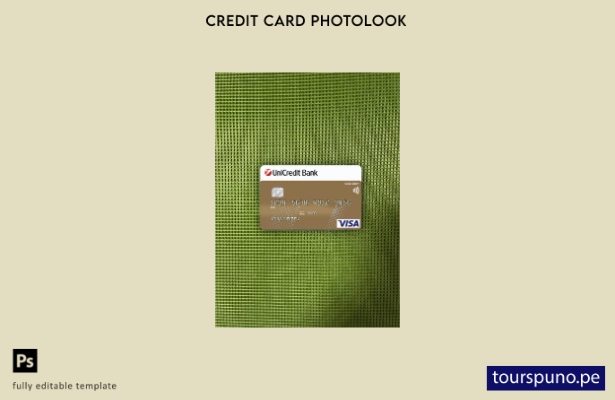 listo para imprimir plantilla frontal de aspecto fotográfico de tarjeta de cré 2